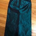 Unique Vintage Vintage Taffeta Skirt Set Matching Teal Emerald Shiny Off Shoulder Fit Bodice Pencil Skirt W/ Top Formal Evening  Photo 6