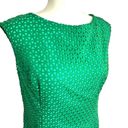 Tracy Reese PLENTY by  Emerald Green Sheath Dress Size 12 Laser Cut Knee Length Photo 2