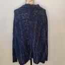 Free People Blue Nightingale boucle knit oversized swing sweater M Photo 4