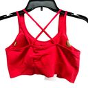 women's best  Sports Bra Small Red Shape Enhancing Power Seamless Cross Back NEW Photo 3