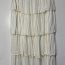 Wanderlux Ivory Layered Midi Skirt Size Large NWOT Western Flowy Indie Boho Photo 0