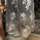 Indah  Sheer Gray Floral Lace Dress/Cover-Up Photo 3