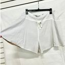 Vince NWT  Linen Blend Pull On High Waisted Flounce Flared Shorts White Womens 10 Photo 8