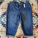 Lane Bryant  Blue Denim Boyfriend Capris Size 16P Photo 1