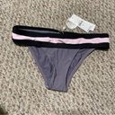 PilyQ NWT  Women's Amethyst Color Block Banded Full Swim Bottom- Size Small Photo 3