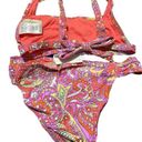 Jessica Simpson NEW  Flower Printed Retro Hipster Bikini Small / S Swimsuit 2 Pc Photo 7