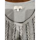 Lucky Brand  Womens Sweater Size XS/S Crochet Boho Knit Poncho Sweater Vest Muted Photo 2