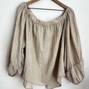 One Teaspoon One x  Oakwood Off the Shoulder Top balloon sleeve Western S Photo 2