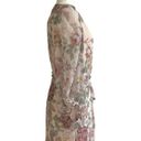 fab'rik Fab’rik Dress Marnie Floral Print Chiffon Lantern Sleeves Wrap Tie Dress Small Photo 7