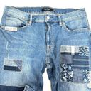 Ralph Lauren Lauren  Patchwork Straight Tapered Mid Rise Bluestone Wash Jeans 8 Photo 5