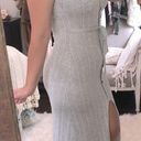 Caution to the Wind  size medium grey boho midi dress Photo 0