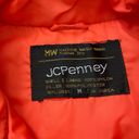 JC Penny Vintage Orange Puffer Coat Photo 2