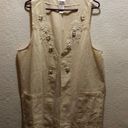 Vintage Y2K 80/90’s Cactus California Grannycore Embellished Vest Large Photo 0