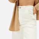 Everlane  The Straight-Leg Twill High-Rise Crop Ankle White Pant Bone Size 0 Photo 1