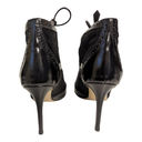 PARKE Marion  Miki Black Ankle Boot Stiletto Lace Suede Calf Hair Oxford 38.5 Photo 2