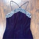 vintage • purple velvet sheath dress Blondie & Me y2k 90s halter neck sequin Photo 2