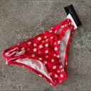 California Waves California for Waves Bikini Bottom Red Floral Print Size XS NWT Photo 4