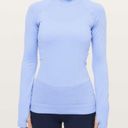 Lululemon  Rest Less Mock Neck Hydrangea Blue Photo 3