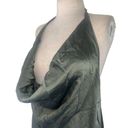 Cami NYC  Jackie Cami in Thyme Green Small Womens Silk Satin Halter Top Photo 4