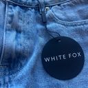 White Fox Boutique Call You Mine Mid Rise Wide Leg Jeans Mid Blue Photo 3