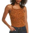 Three Dots  Square Neck Leopard Print Cami Tank Top Size XS NWT Photo 1