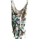 Beach Club Palisades  floral print side tie floral lined swimsuit size Medium Photo 1