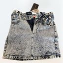 Signature 8 NWT  blue and silver denim mini skirt size 8 Photo 1