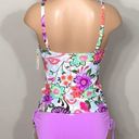 Anne cole  floral lilac tankini set. 32/34-S. NWT Photo 2