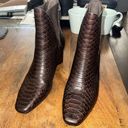 Donald Pliner   Austen dark brown snake embossed boots size 7.5 Photo 3