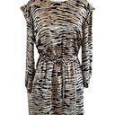 Rails  Ora Abstract Print Long Sleeve Mini Dress in Canyon Tan & Black Small NWT Photo 0