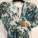 SPIAGGIA DOLCE SWIM COVERUP PALM TREES 🌴 TASSELS MIDI L Size L Photo 4