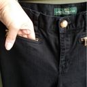 Krass&co Lauren Jeans . Ralph Lauren Black Jeans Golden Zip Front Pockets Size 4 Photo 3