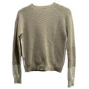 Bobi  Beige Side Stripe Cashmere Sweater Size Small Photo 2