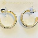 Kendra Scott  Hoofprint Trim Hoop Earrings in 14k YG & Rhodium Plate Brass NWT$65 Photo 1