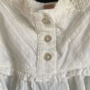 Free People  NWT Woman’s Small Leave It To Me Ivory Square Neck Crop Top Blouse Photo 7