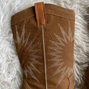 Cute Cowgirl embroidered mid calf boots, size 6 Brown Photo 7