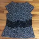 New York & Co. Scoop Neck Peplum Top Sz L Photo 3