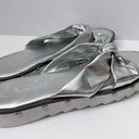 Charles by Charles David  Silver Sandals Studded Slip On Slides 6.5M Photo 5