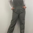 Cherokee Vintage Y2K Khaki Olive Green Denim Utility Straight Leg Bib Overalls Photo 0