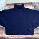 Good American  Blue Mock Neck Sweater Photo 5