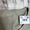 American Eagle  Long Sleeve Ribbed Sage Green bodysuit NWT new size medium Photo 3