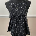 secret treasures Black Knit Pajama Tank Top- Night Sky Size Small Photo 0