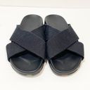 Rothy's Rothy’s Sandals Women’s 8.5 The Weekend Slide Black Crossover Straps NEW Photo 1