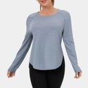 Halara  Long Sleeve High Low Curved Hem Sports Top Photo 0