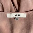 Ro & De  Mauve Pink Long Bishop Sleeve Embroidered Inset Blouse Top Size XS Photo 10