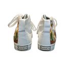 Daisy BANGS Desert  Embroidered High Top Sneakers White Womens 5.5 Shoes Lace Up Photo 2