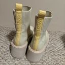 Dolce Vita Hoven Platform Boots in Ivory Sock Snakeskin Yellow Photo 5