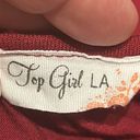 Top Girl La size women’s 1X open shoulder red with lace top Photo 6