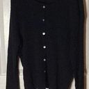 Pierre Cardin  Knit Women’s Sweater Black Scoop Neck Sweater. Medium Made In USA Photo 0