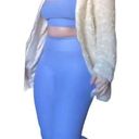 Abercrombie & Fitch  Light Blue Leggings Crop Top 2 Piece Athleisure Set Sz M Photo 1